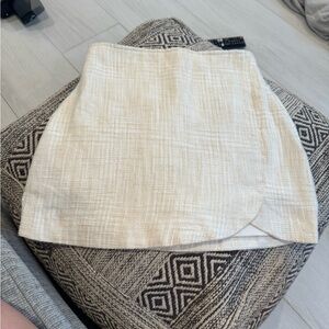 Abercrombie & Fitch Cream Mini Skirt